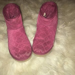 Pink quilted UGGs